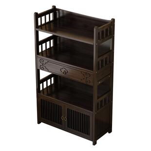 博古架新中式实木茶叶柜家用小型茶叶茶杯收纳架茶室茶壶置物架子