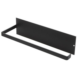 厨房用纸架碳钢保鲜膜收纳挂架挂钩置物架免打孔壁挂式卷纸纸巾架