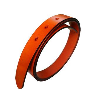 女士头层牛皮皮带青年百搭简约无头裤带TG2.5素面板扣平滑扣带条