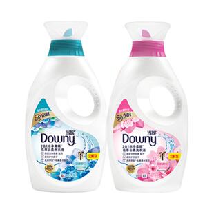 downy 当妮持久留香洁净柔顺花萃云柔机洗洗衣液超值装实惠家用装