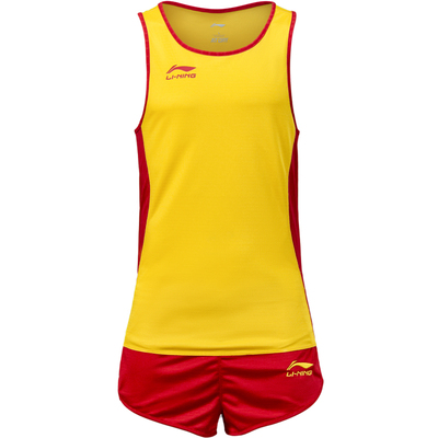 李宁田径健身短裤速干长跑训练服