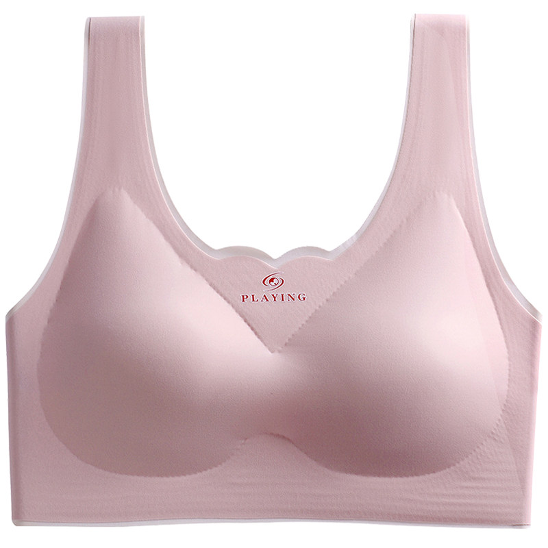 大码乳胶文胸女无钢圈聚拢无痕