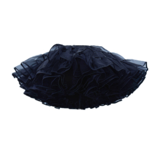 裙撑lolita暴力无骨软纱狗短撑日常洛丽塔飞天鸭屁股黑色花田喜事