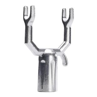 加厚铝合金衣叉配件替换头晾衣杆叉头衣杆头子家用收衣杆晾衣叉子