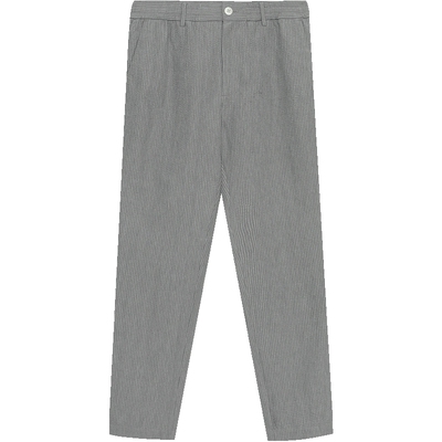 春季浅灰色棉休闲裤子新款