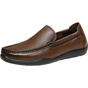 百思图2026春季新款商场同款乐福鞋商务通勤男休闲皮鞋B2517AM6