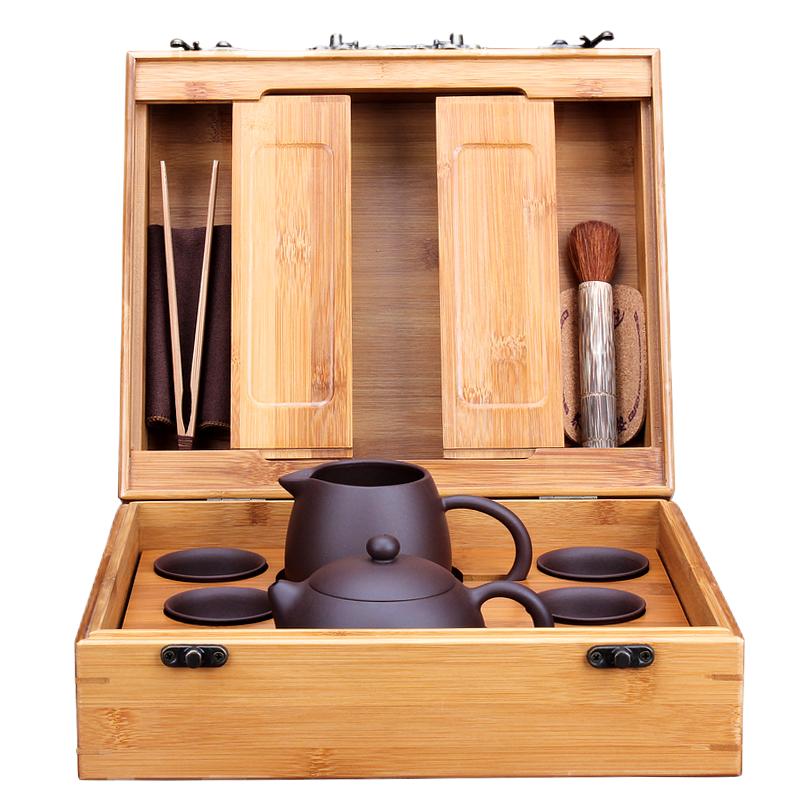 紫砂壶套装宜兴纯手工车载茶具