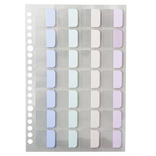 三年二班 便利贴活页本纸质索引贴标签贴纸学生用笔记本小条可书写便签纸便签分类记号贴标记贴ins书签透明