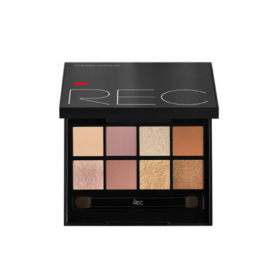 REC眼影盘玩家多控8色珠光大地色