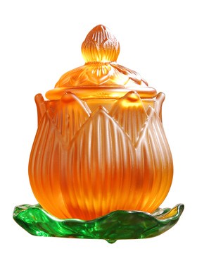 琉璃圣水杯供杯观音净水杯佛堂