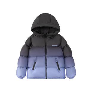 左西童装男童羽绒服冬季保暖2025新款儿童三防连帽面包服外套冬装