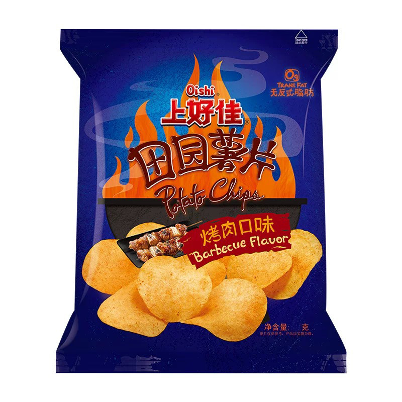 上好佳田园薯片烤肉味40g
