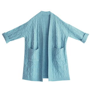 【7折出清】针织毛衣外套女早秋2025年新款中长款针织开衫外搭女