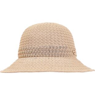 兰诺镂空钩织草帽女夏海边2026新款防晒遮阳透气大帽檐大头围帽子