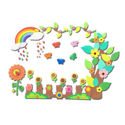 幼儿园小学教室黑板报装饰墙贴画