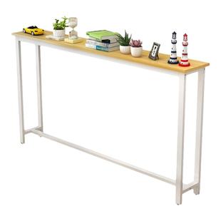 定制防撞圆角置物架高桌夹缝长条桌靠墙高桌床头床尾超极窄小桌子