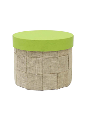 东南亚风麻布样板间收纳软装饰品