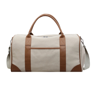 帆布包包女式2026新款潮短途旅行手拎包大容量单肩斜挎波士顿女包