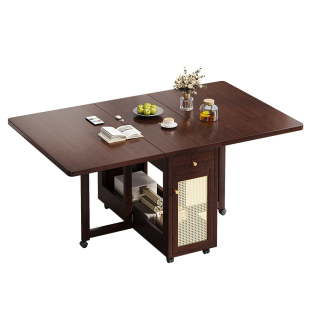 家用小户型餐桌2026新款客厅折叠椅子轻奢高级感可移动出租房桌椅