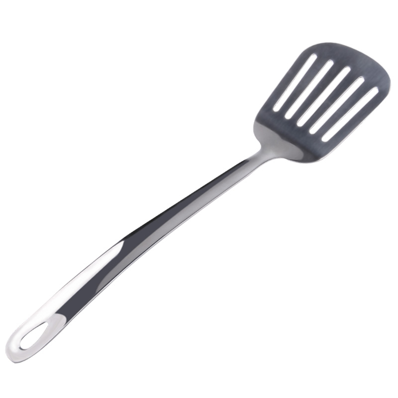 304不锈钢漏铲家用煎饼平铲厨房翻面煎鱼牛排铲单个炒菜漏油铲子