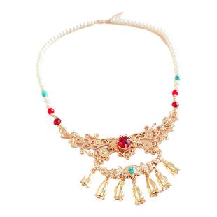 汉服项链璎珞背云流苏马面裙配饰古风饰品如意锁中式儿童汉服项圈