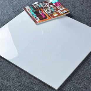 新品亮光纯白纯黑玻化砖600X600客厅卧室防滑地砖800XW800抛光工