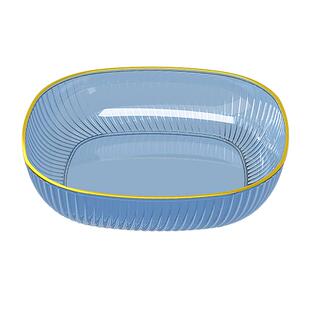 邦禾办公室用果盘家用客厅茶几水果盘零食摆放高级感塑料轻奢北欧