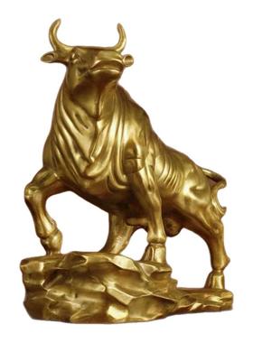 铜牛摆件黄铜牛气冲天摆件家居饰品办公室客厅工艺礼品旺市