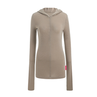 FTT FlyTheTruth『原野微风』韩里韩气连帽长袖T恤女秋薄款打底衫