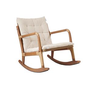 全友家居实木舒适摇摇椅阳台家用户外庭院舒适单人懒人沙发椅KS