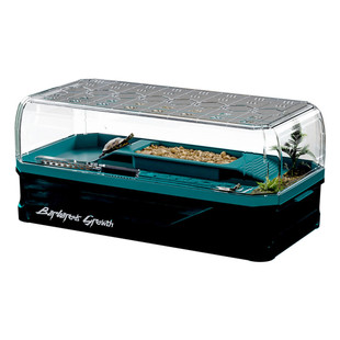 乌龟缸带盖子养龟特大号专用盆家用饲养缸大乌龟巴西加高盒子晒台