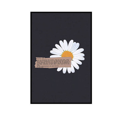 权志龙潮牌小雏菊潮流背景海报