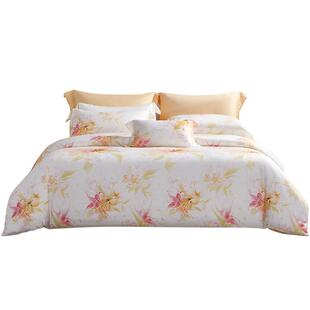 MINE/寐100%兰精天丝四件套夏季凉感床单被套高级床上用品 轻舞