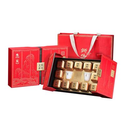 狮峰牌特级金骏眉武夷红茶叶礼盒装送礼长辈小罐正宗浓香官方旗舰
