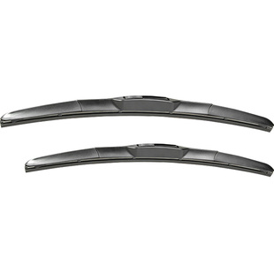 日本水弹硅胶镀膜雨刮静音自拨水U型三段式有骨雨刷器胶条一对DS