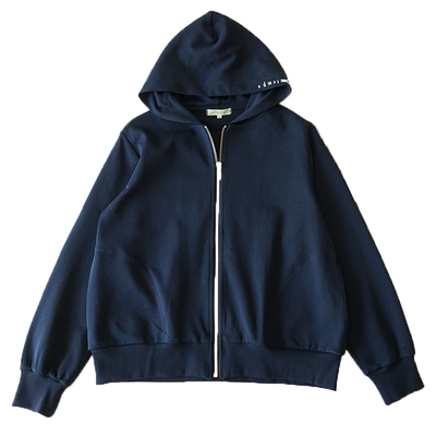 日系女士拉链帽衫长袖卫衣外套