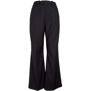 TMS STUDIO 春夏新款复古显瘦微喇叭女百搭休闲阔腿西装长裤