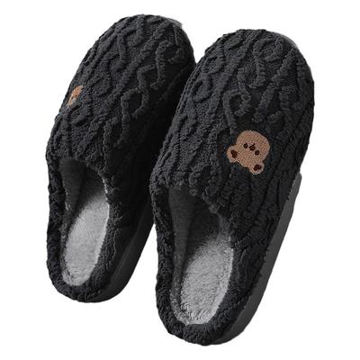 不臭脚棉拖鞋男款冬季软底家用