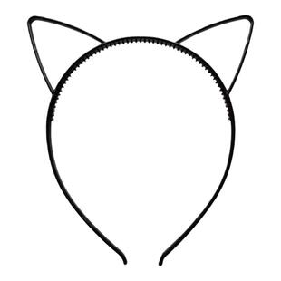 可爱猫耳朵发箍女洗脸头箍塑料发夹成人儿童发卡发饰高弹性个性