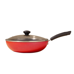 美国美亚MEYER不粘锅炒锅平底锅燃气电磁灶通用无油烟家用30cm