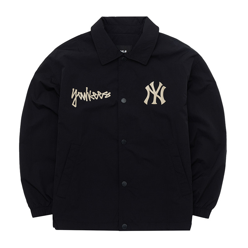MLB专柜NY字母工装翻领外套