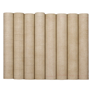 【天猫首发】蜡染麻布纹长卷纸小楷方格作品纸书法格子纸2cm3竖格状元笺中楷毛笔字书法专用纸半生半熟仿古