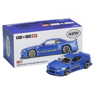 KAIDOHOUSE MINIGT日产GTR R34本田NSX达特桑510合金开盖1/64车模