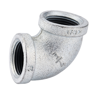 顶建 镀锌弯头铸铁90度内牙丝扣口 4分6分1寸DN15 20 32 玛钢管件
