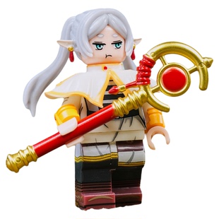 葬送的芙莉莲精灵魔法使勇者辛美尔日漫第三方拼装积木人仔玩具