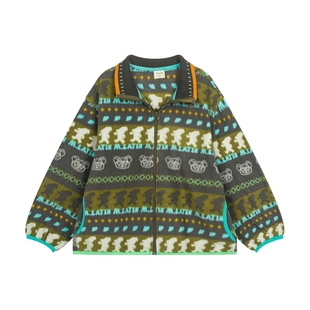 【费尔岛外套】马拉丁25秋季新款男女大小童时尚立领摇粒绒外套