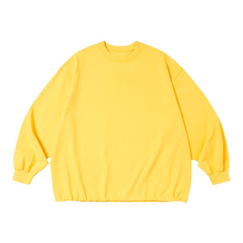 PRIMEE Balloon L/S T-Shirt 下摆抽绳廓形长袖圆领T恤
