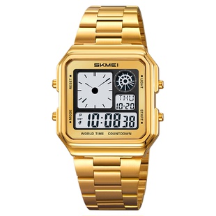 时刻美学生电子表 户外多功能设计 多组闹钟夏令时显示直供