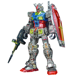 万代PGU RX-78-2元祖2.0骨架分色 40周年透明彩甲 上色 代工 加工
