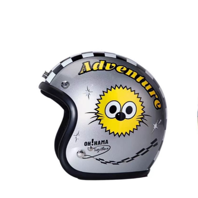 OOHAMA复古小盔体男女款3/4头盔